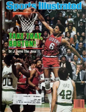 Julius Irving Signed Sports Illustrated 5/31/1982 Issue (JSA)