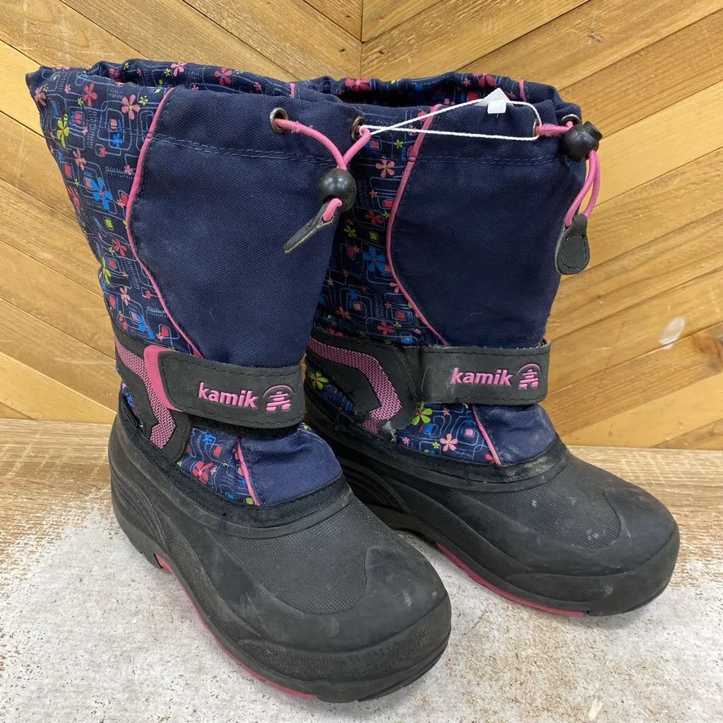 Kamik - youth winter boot- MSRP $75: Black/Blue/Pink-children-2Y