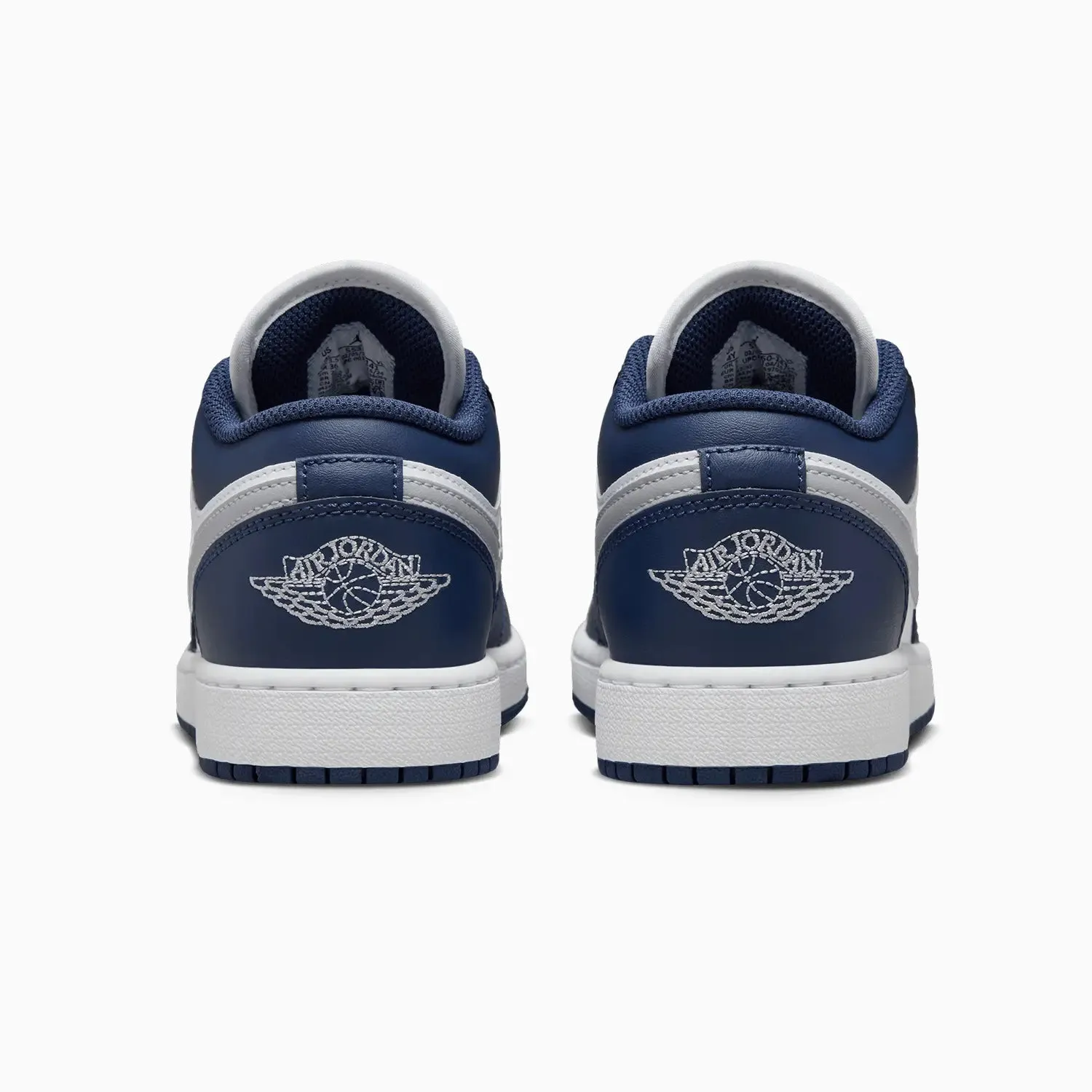 Kid's Air Jordan 1 Low "Midnight Navy Wolf Grey"  Grade School