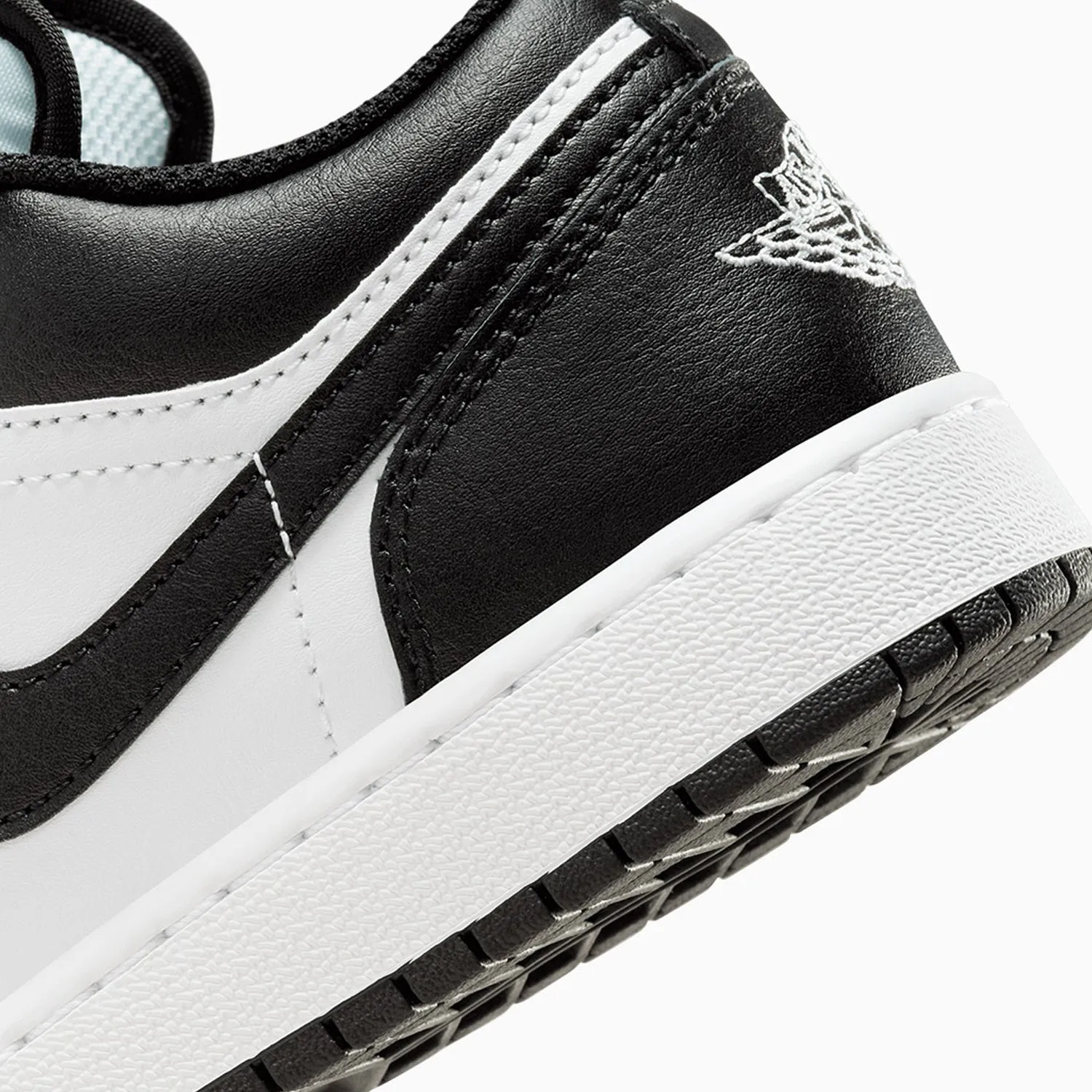 Kid's Air Jordan 1 Low "White Black" Grade School