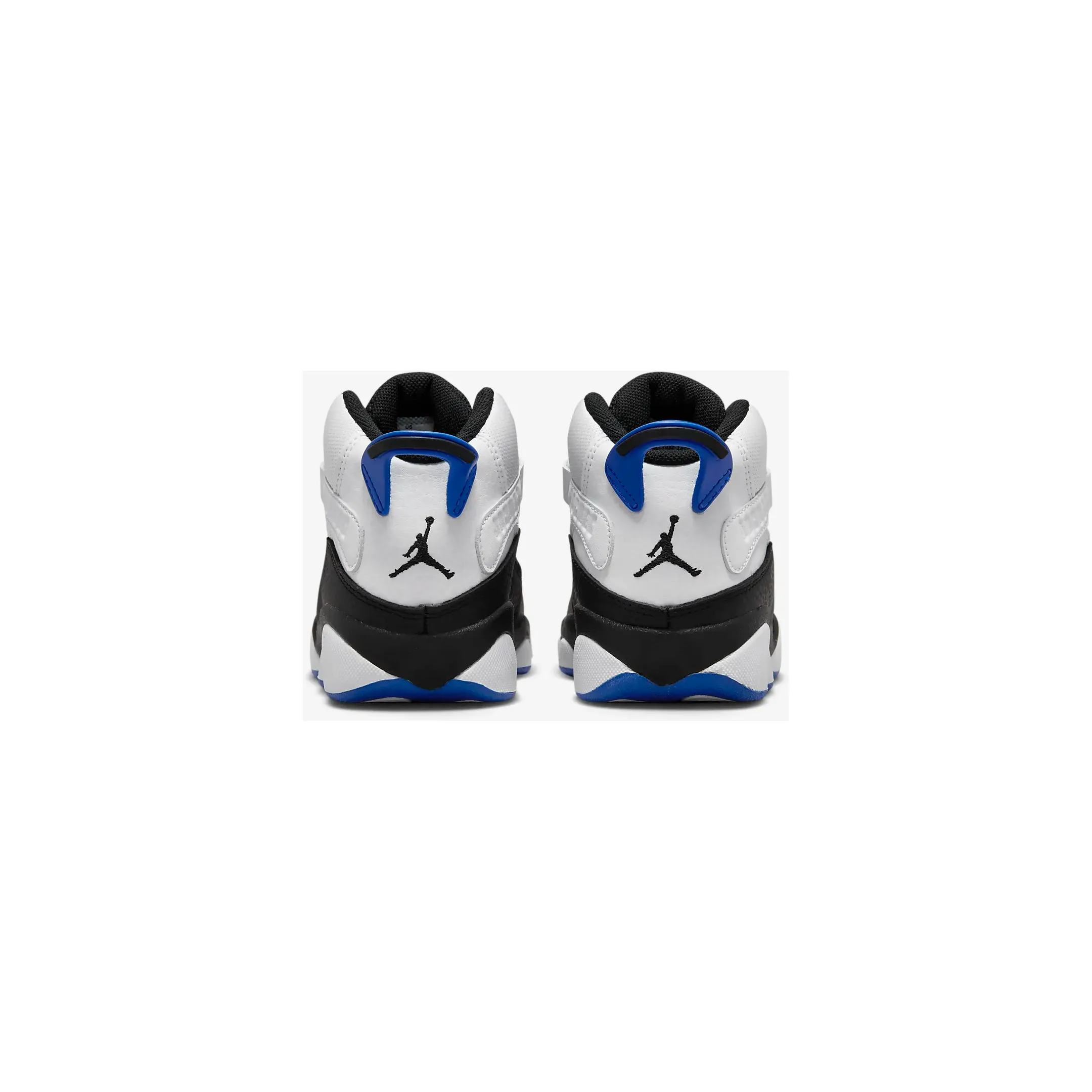 Kid's Jordan 6 Rings Shoes - White / Black / Game Royal