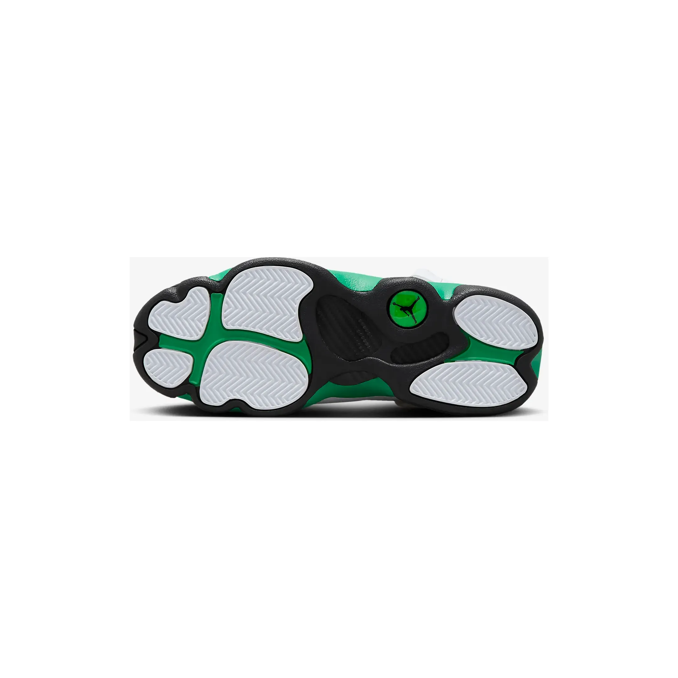 Kid's Jordan 6 Rings Shoes - White / Black / Lucky Green