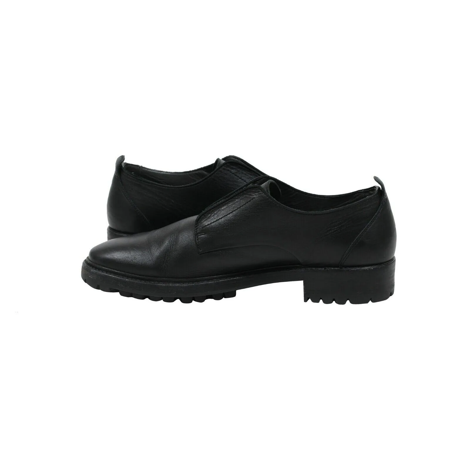 Leather Work Derby Slip On Oxford Shoes