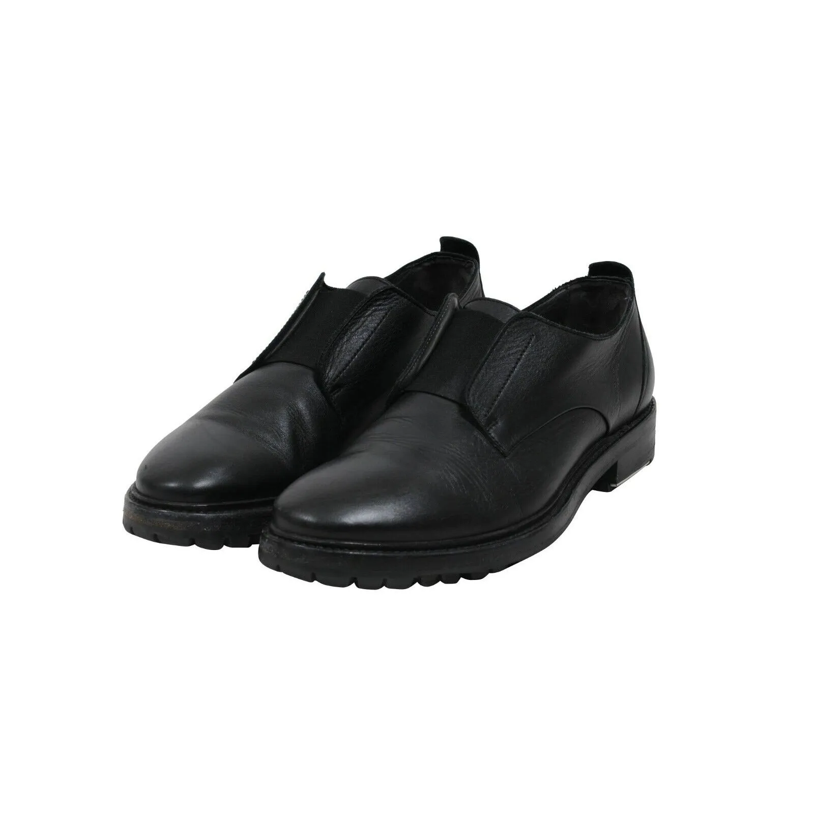 Leather Work Derby Slip On Oxford Shoes