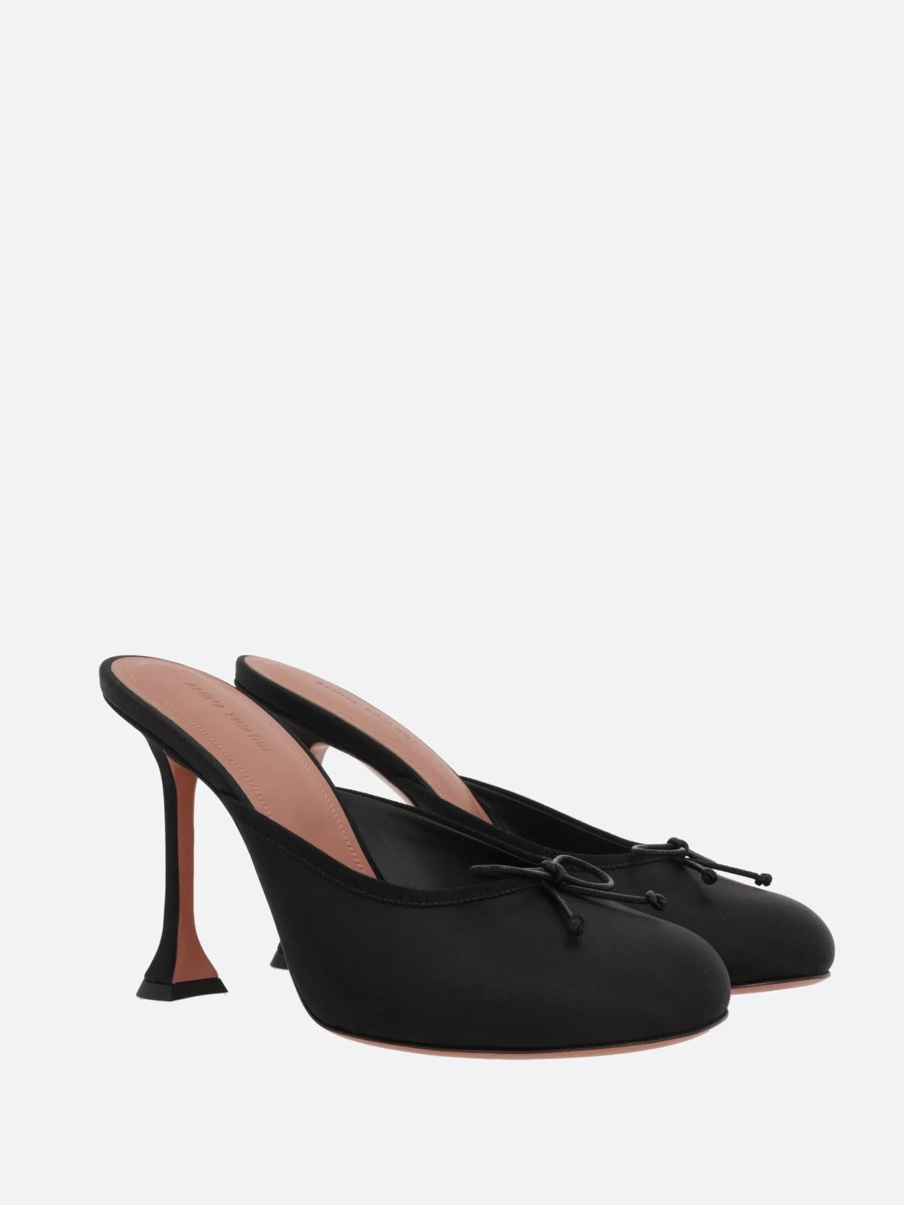 Lila Bow Mules - Satin Footwear