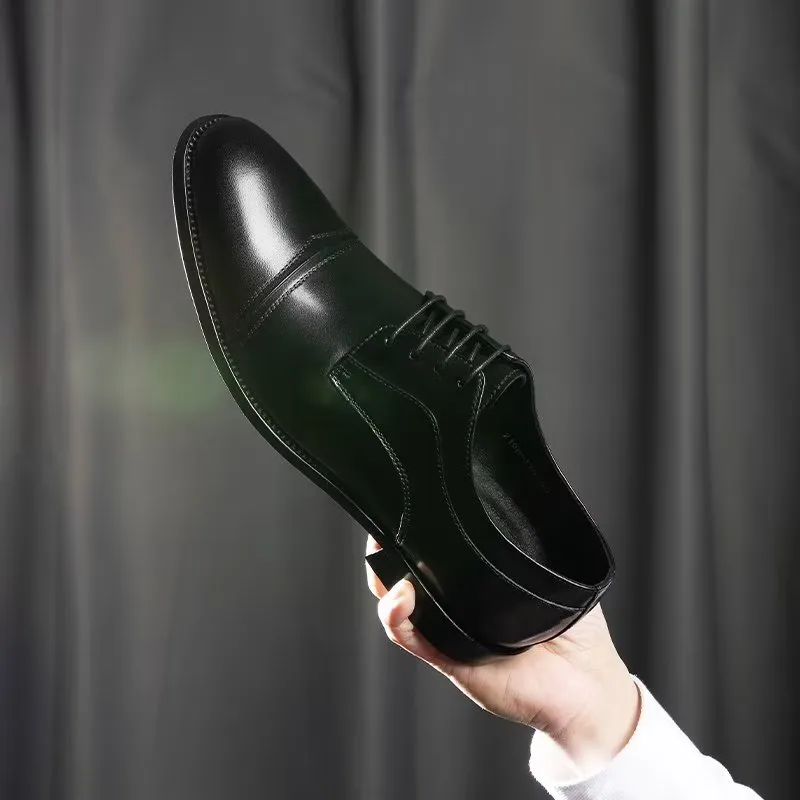 LuxeLeather Chic Derbies Dress Shoes