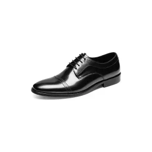 LuxeLeather Chic Derbies Dress Shoes