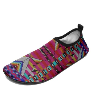 Medicine Blessing Pink Kid's Sockamoccs Slip On Shoes