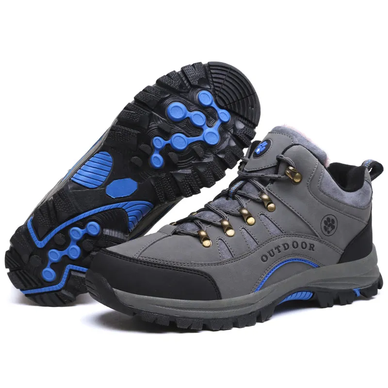 Men Hiking Shoes Lace Up Men Sport Shoes Outdoor Jogging Trekking Sneakers