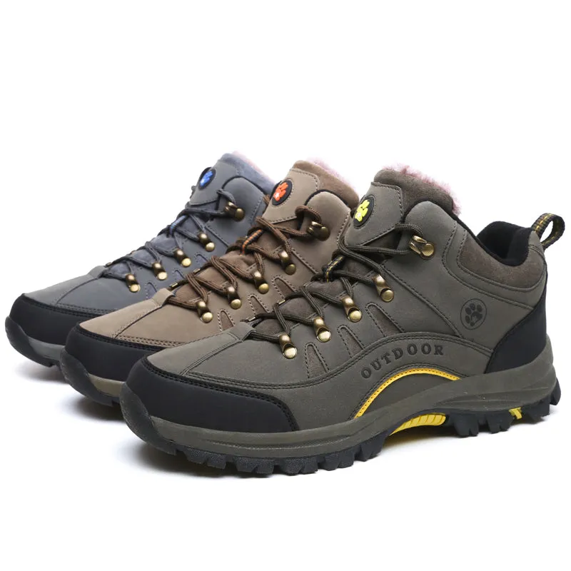 Men Hiking Shoes Lace Up Men Sport Shoes Outdoor Jogging Trekking Sneakers