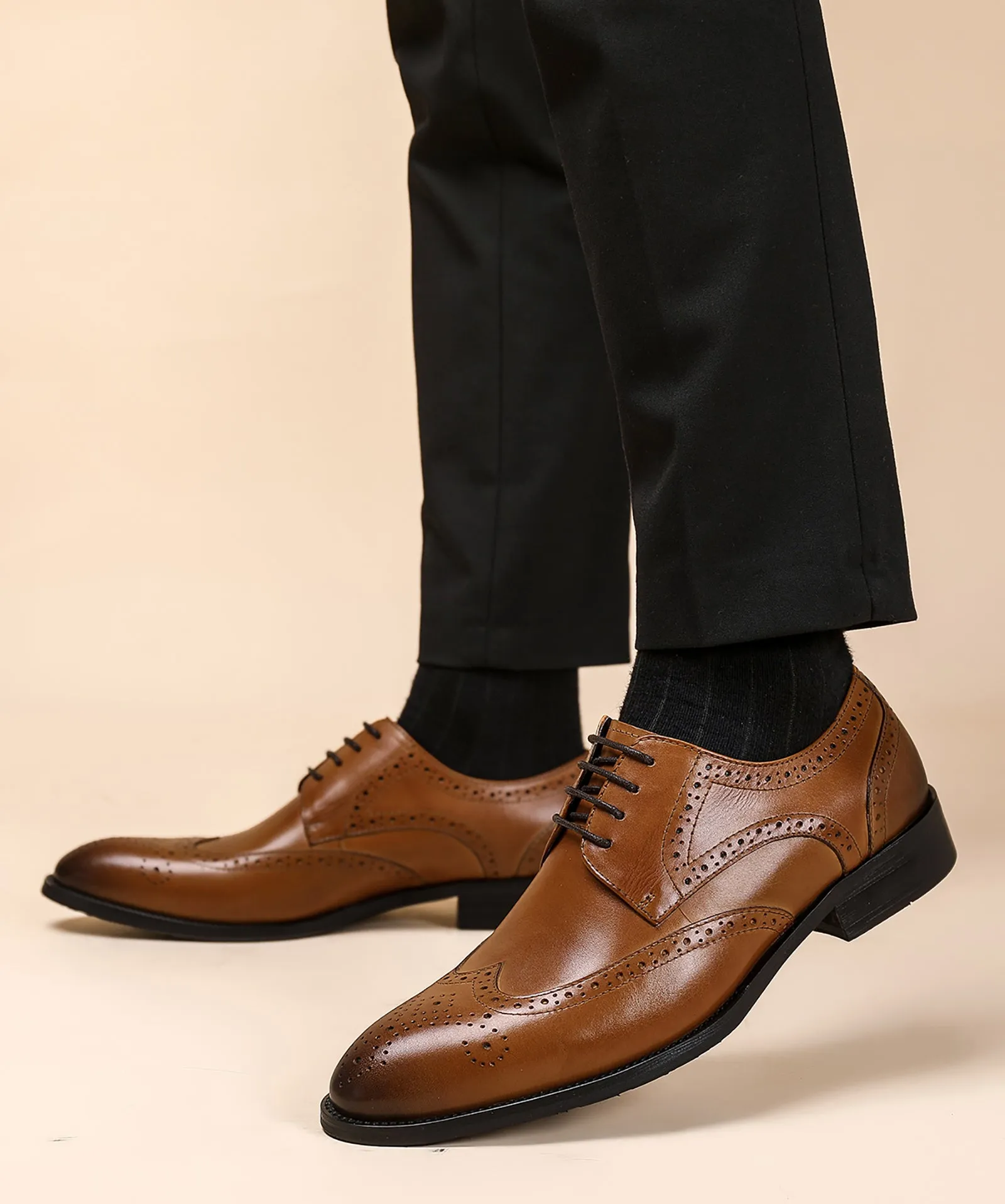 Men's Comfort Brogues Leather Derby