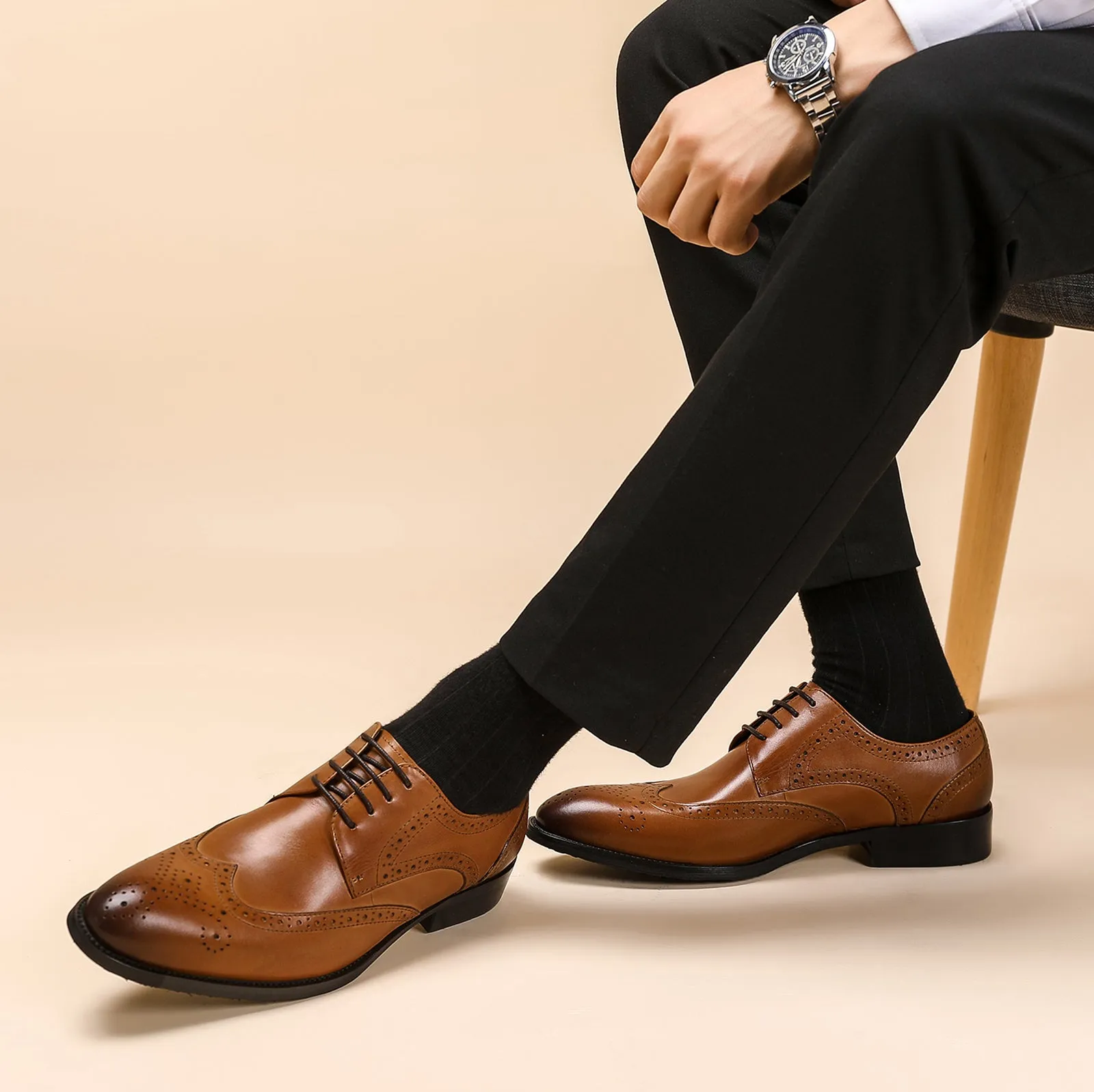 Men's Comfort Brogues Leather Derby