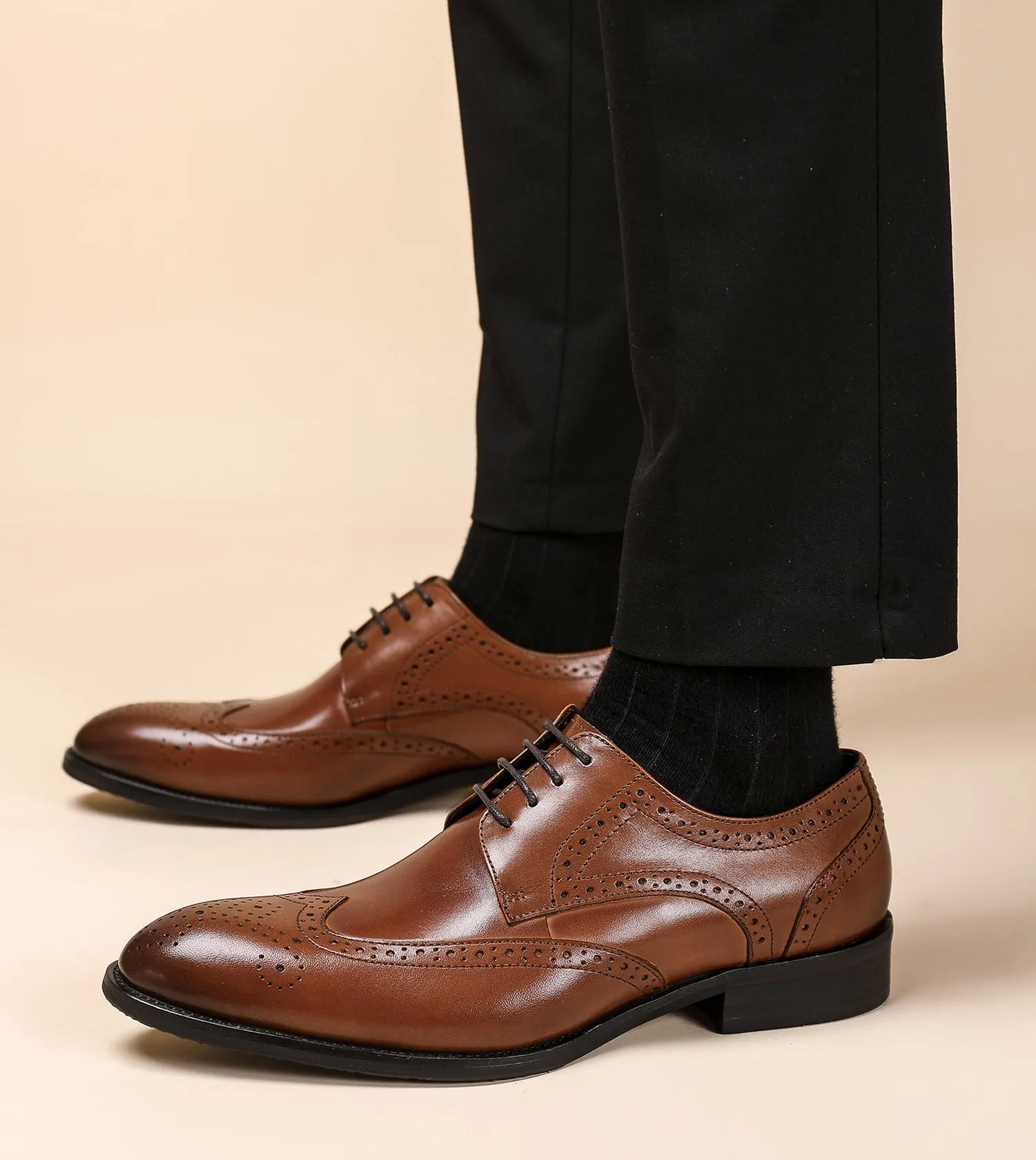 Men's Comfort Brogues Leather Derby