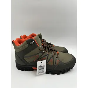 Men's Size 11.5, Olive Green High Top Hikers w/ Orange and Black Accents