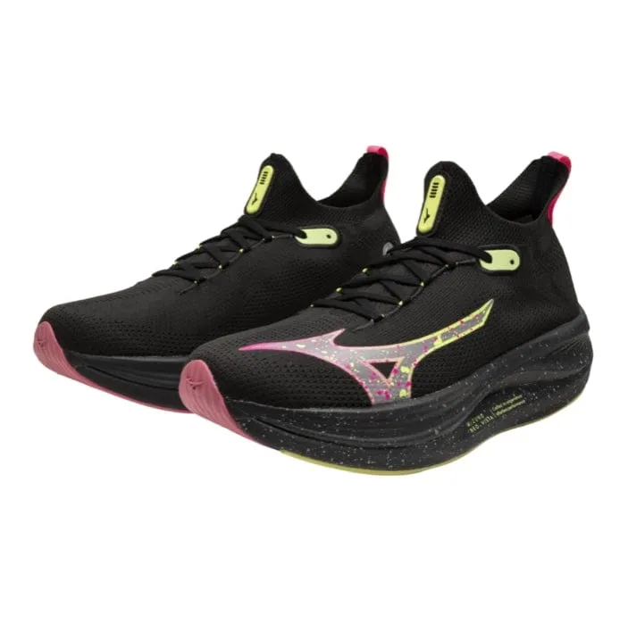 Mizuno Neo Vista Men's Running Shoes-Black Silver/Pink Tetra AW24