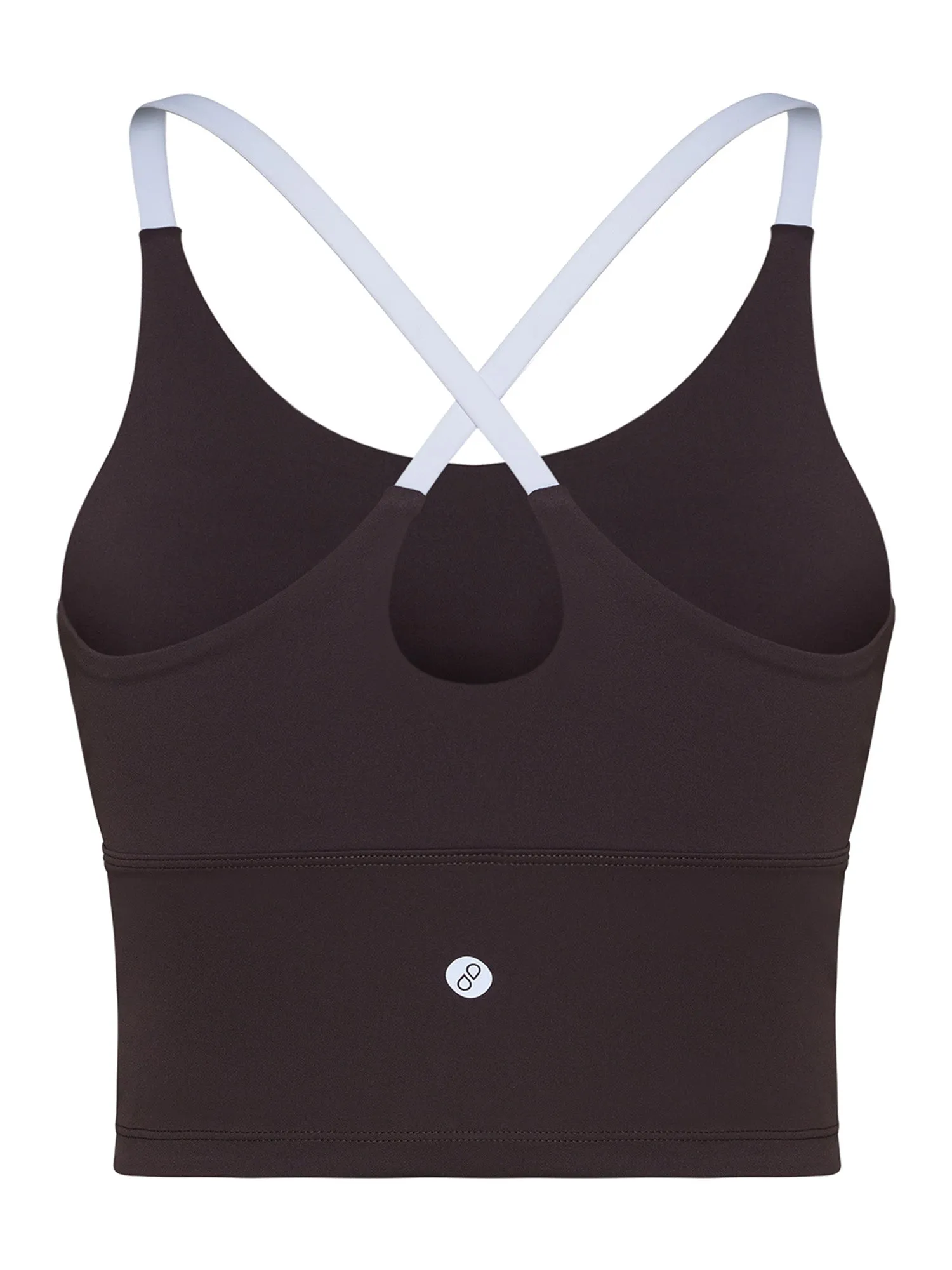 Mocha Cross Back Sports Bra