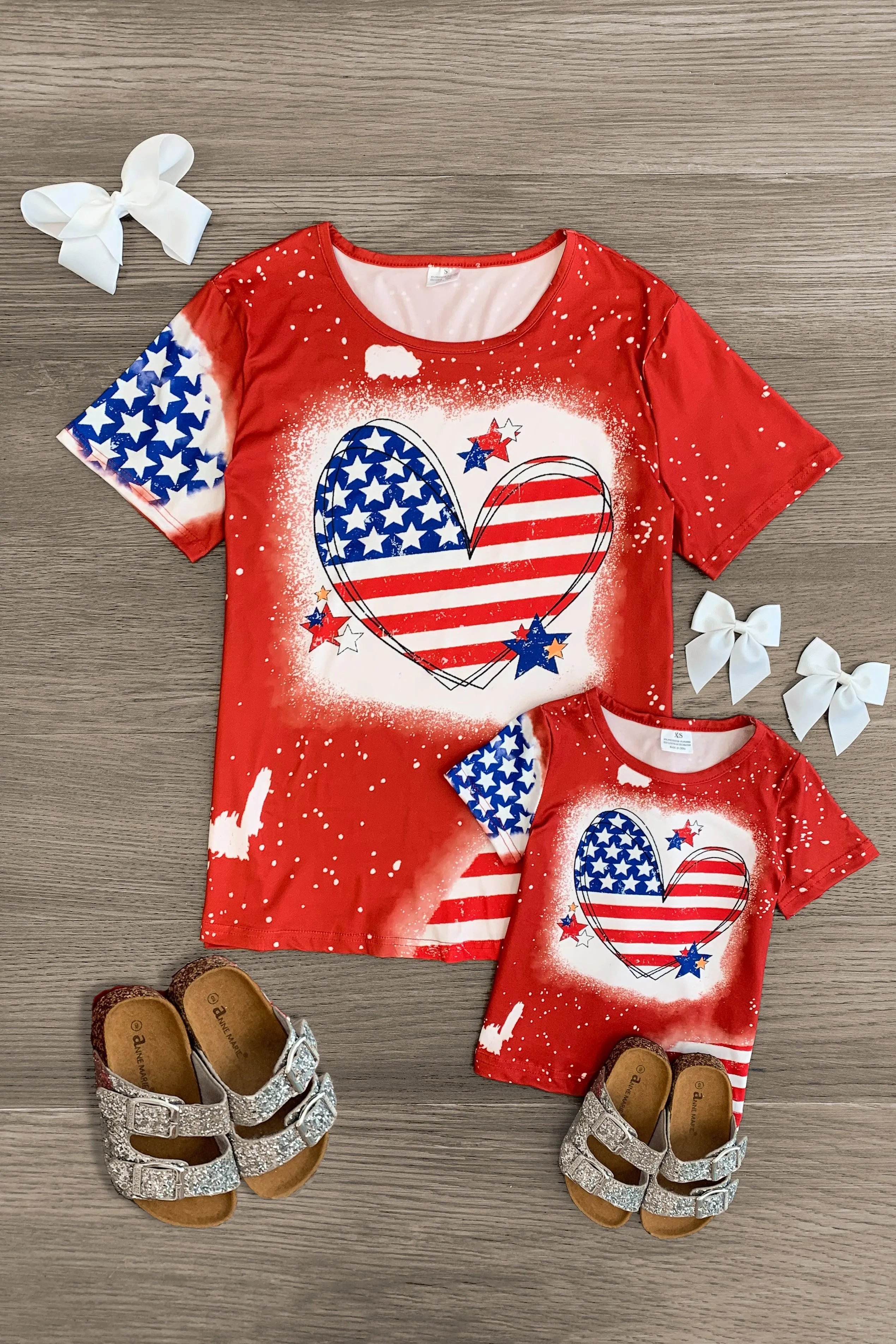 Mom & Me - Hearts Stars & America Top