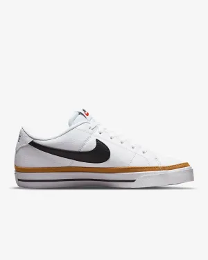 NIKE COURT LEGACY - WHITE/BLACK-DESERT OCHRE