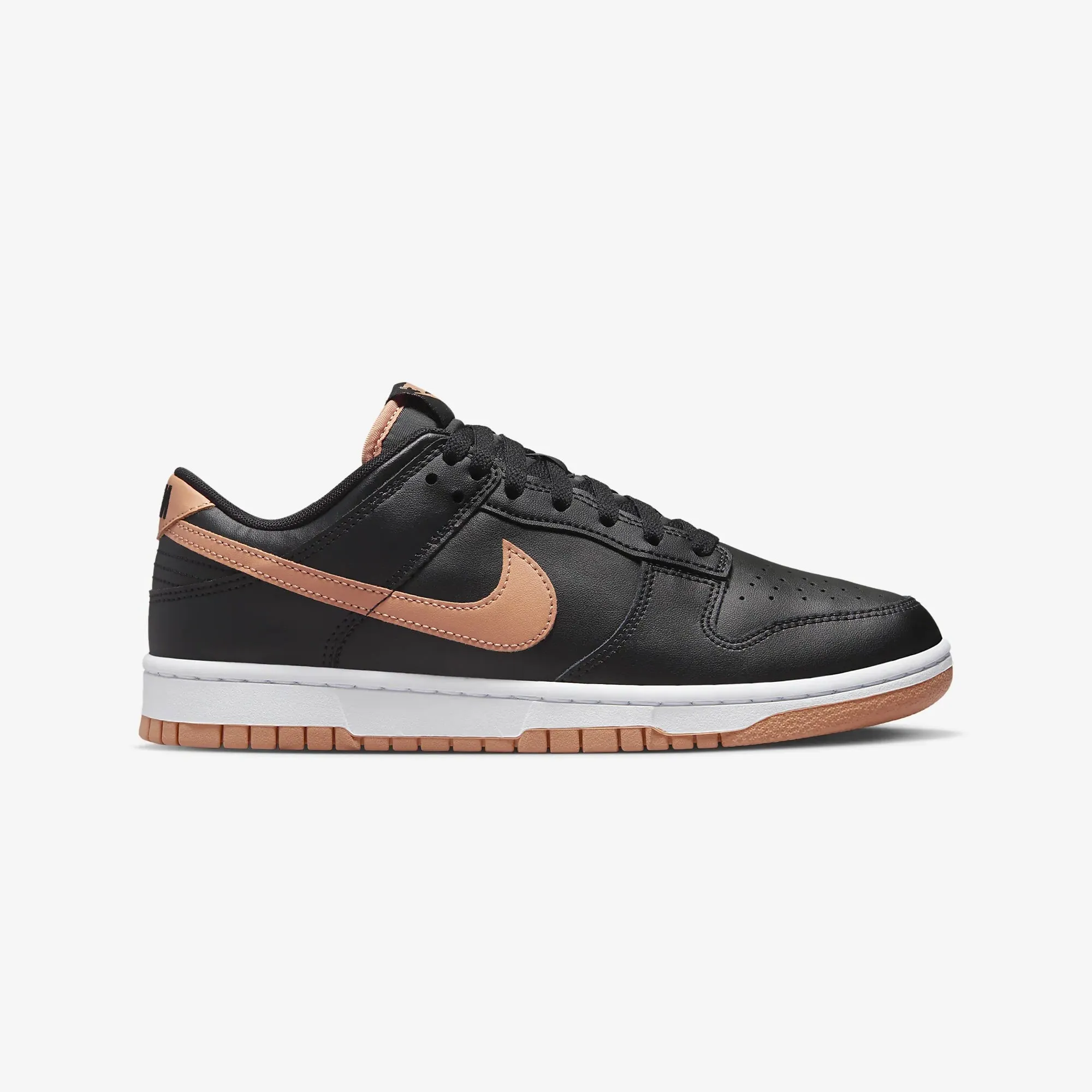 Nike | DUNK LOW RETRO  { BLACK/AMBER BROWN-BLACK-WHITE