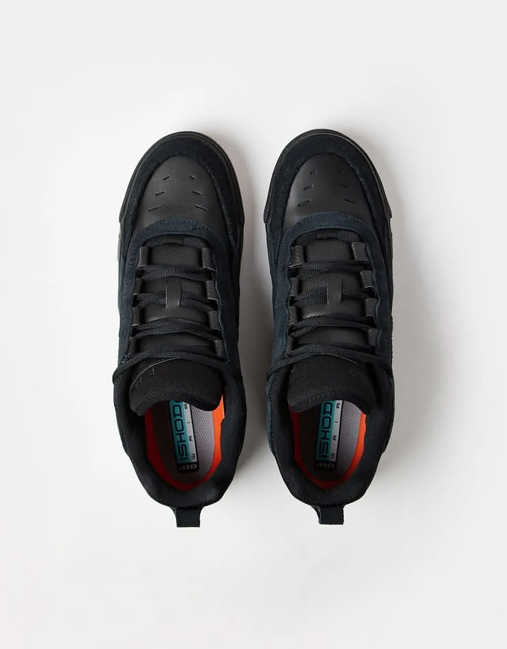 Nike SB Air Max Ishod Skate Shoes - Black/Black-Anthracite-Black-Gum Lt Brown-Univ Blue