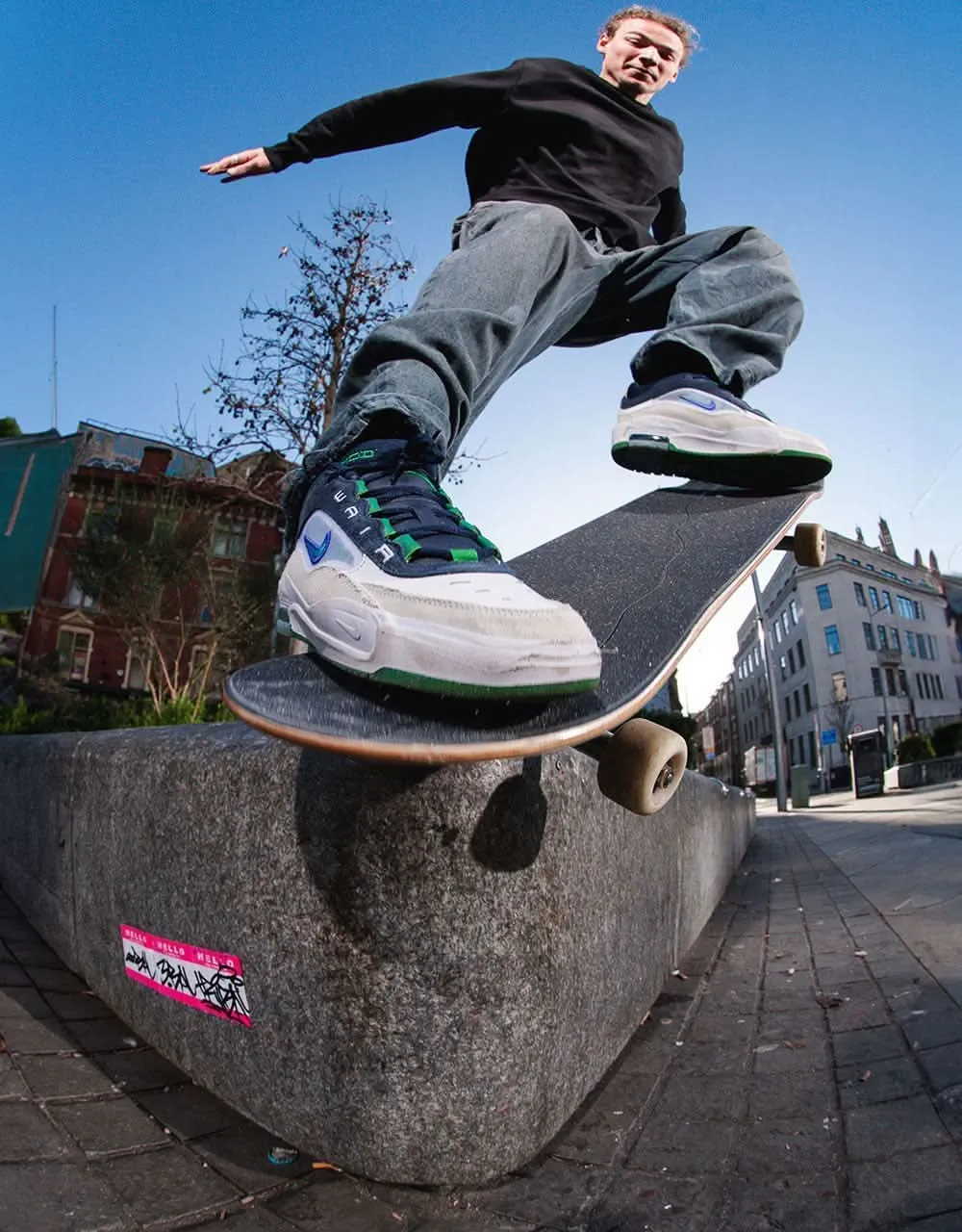 Nike SB Air Max Ishod Skate Shoes - White/Persian Violet-Obsidian-Pine Green-Summit White