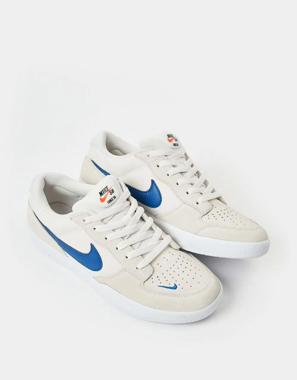 Nike SB Force 58 Skate Shoes - Phantom/Blue Jay-Phantom-White