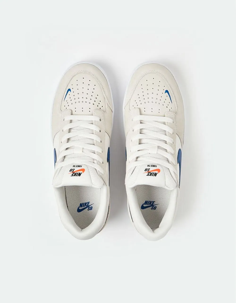 Nike SB Force 58 Skate Shoes - Phantom/Blue Jay-Phantom-White