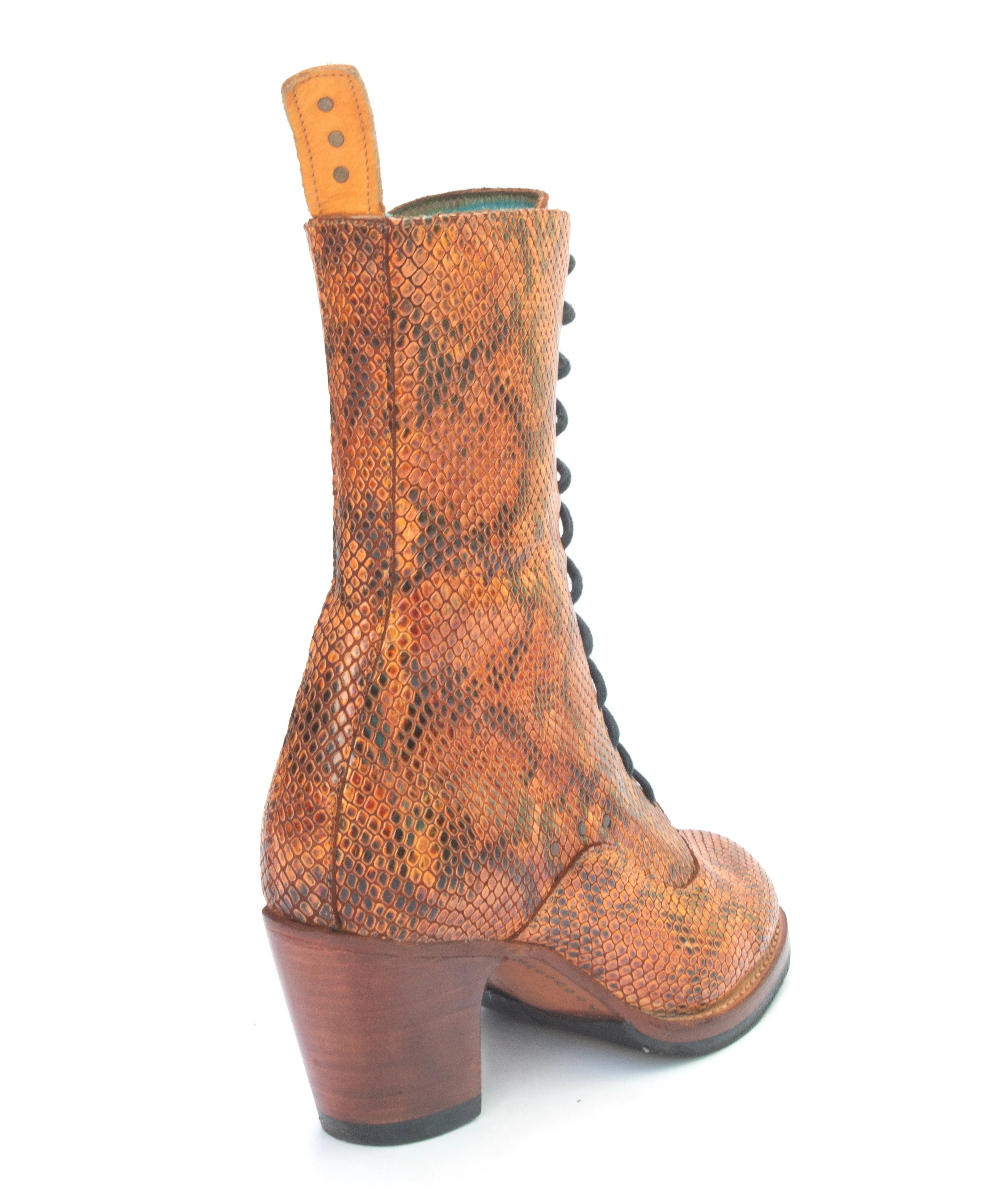 No.2018 CROSSWALK tall lace-up boot Deep Prairie