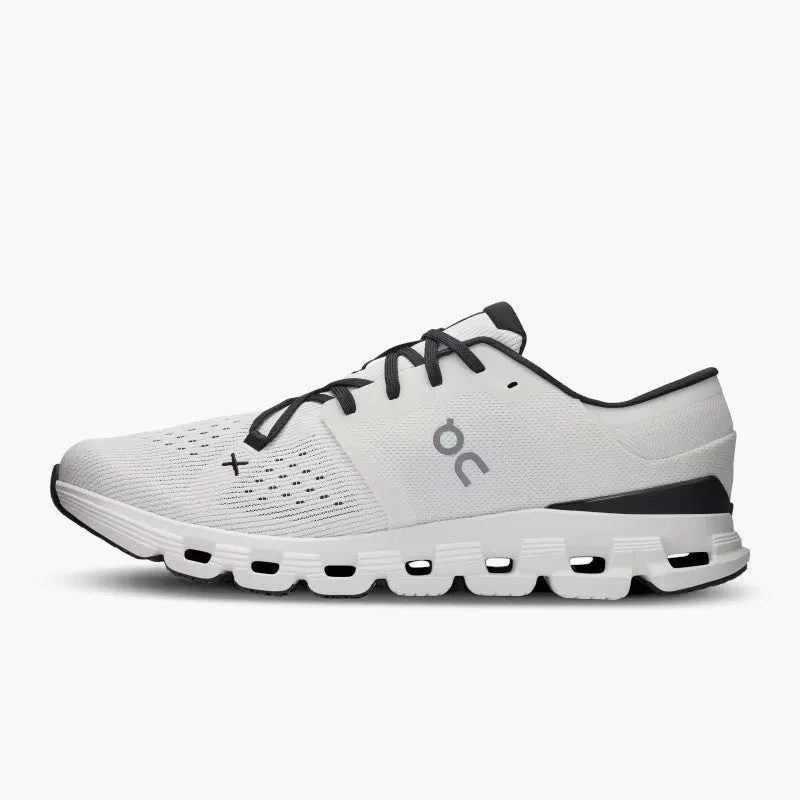 On Running Men's Cloud X 4 Sneakers in Ivory Black