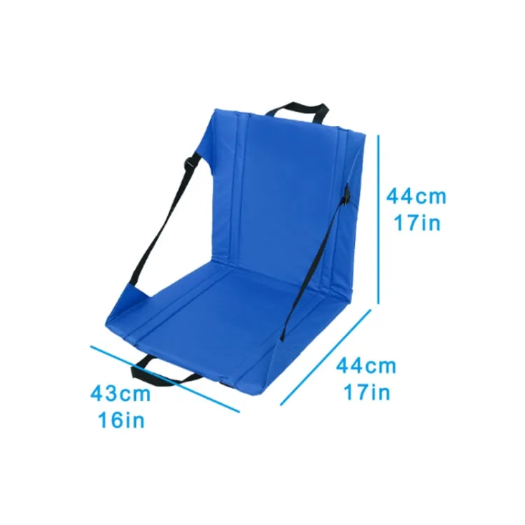 Outdoor Camping Picnic Stand Seat Cushion Folding Moisture-proof Dirty Wear-resistant Cushion(Blue)