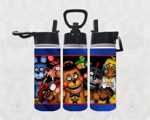 Personalized Five Nights at Freddy's FNAF 18oz Stainless Steel Water Bottle