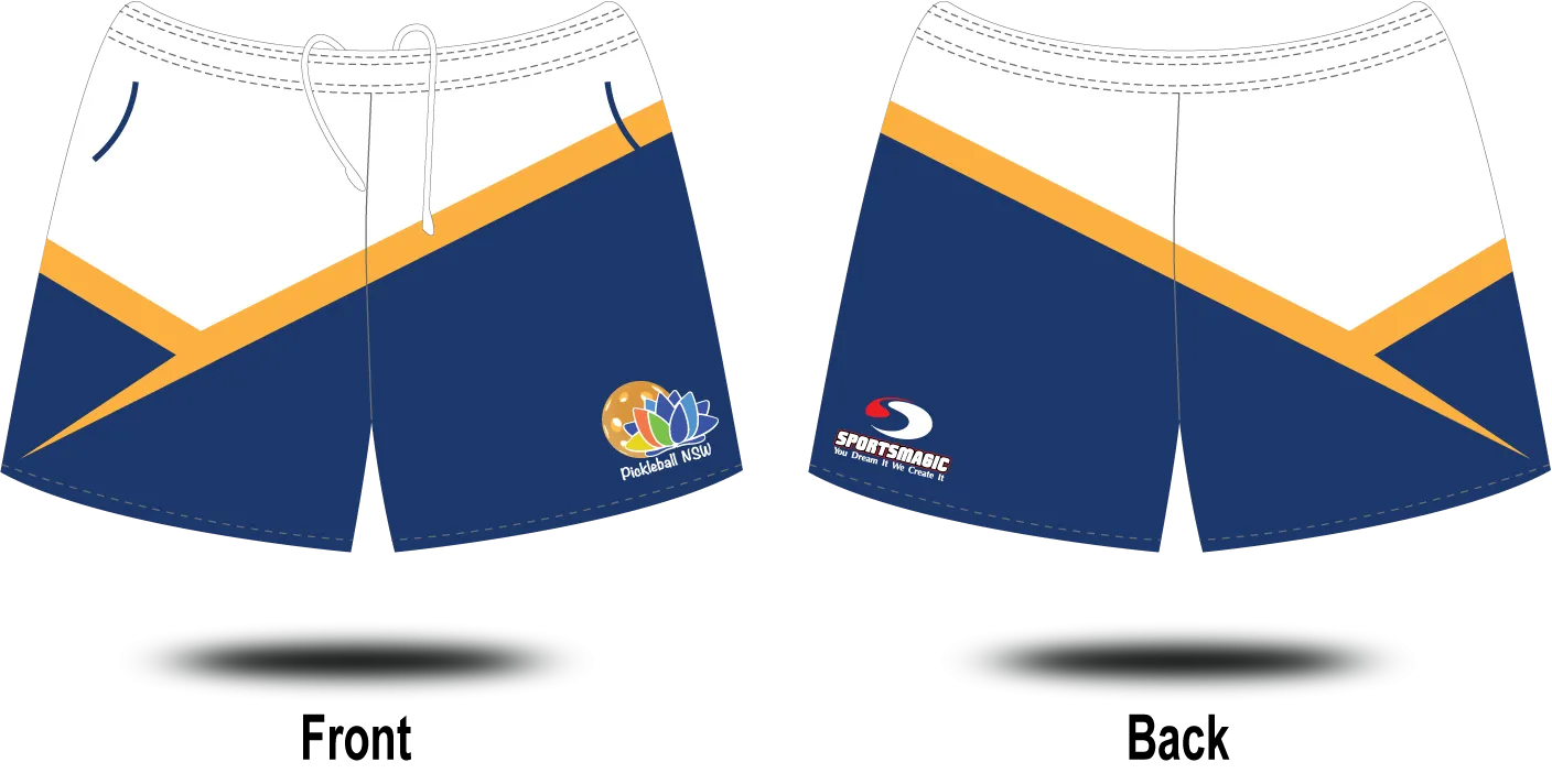 PICKLEBALL NSW - Pocket Shorts (White)