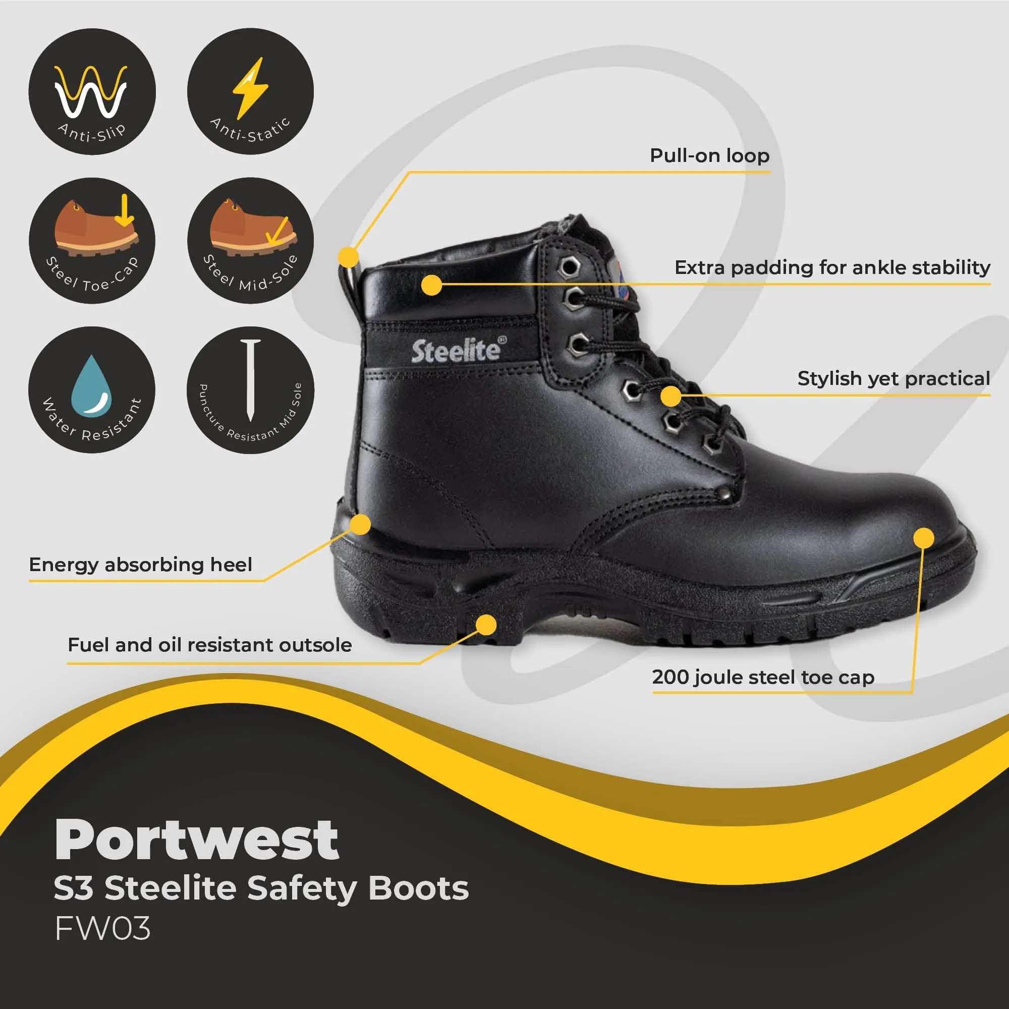 Portwest Steelite Boot S3 FW03