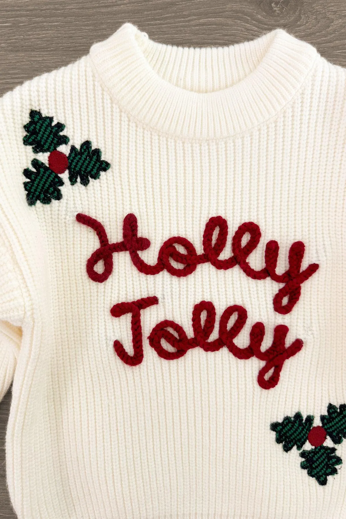 "Holly Jolly" Velvet Bell Bottom Set