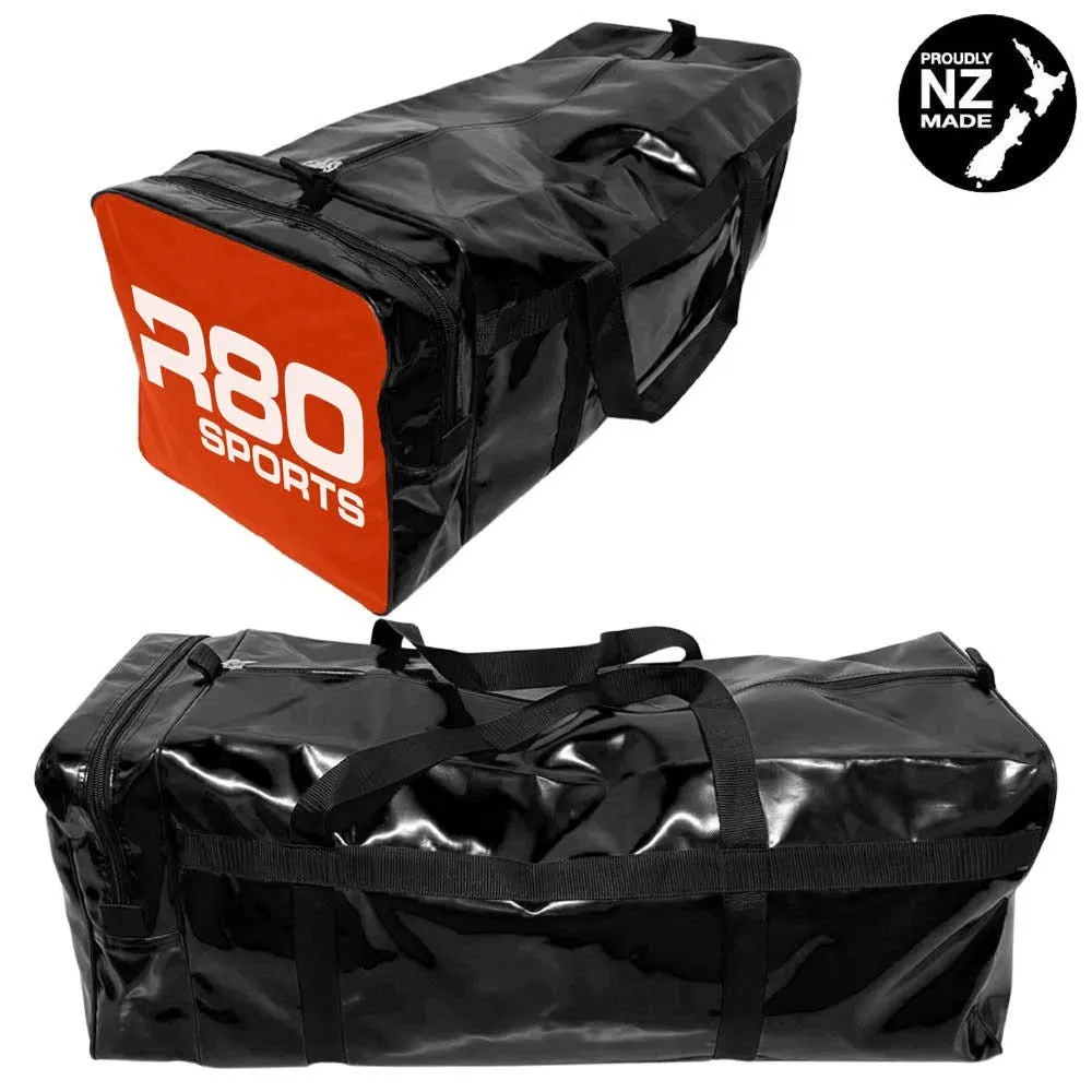 R80 Club Kit Colours Gear Bag Black with End Pocket