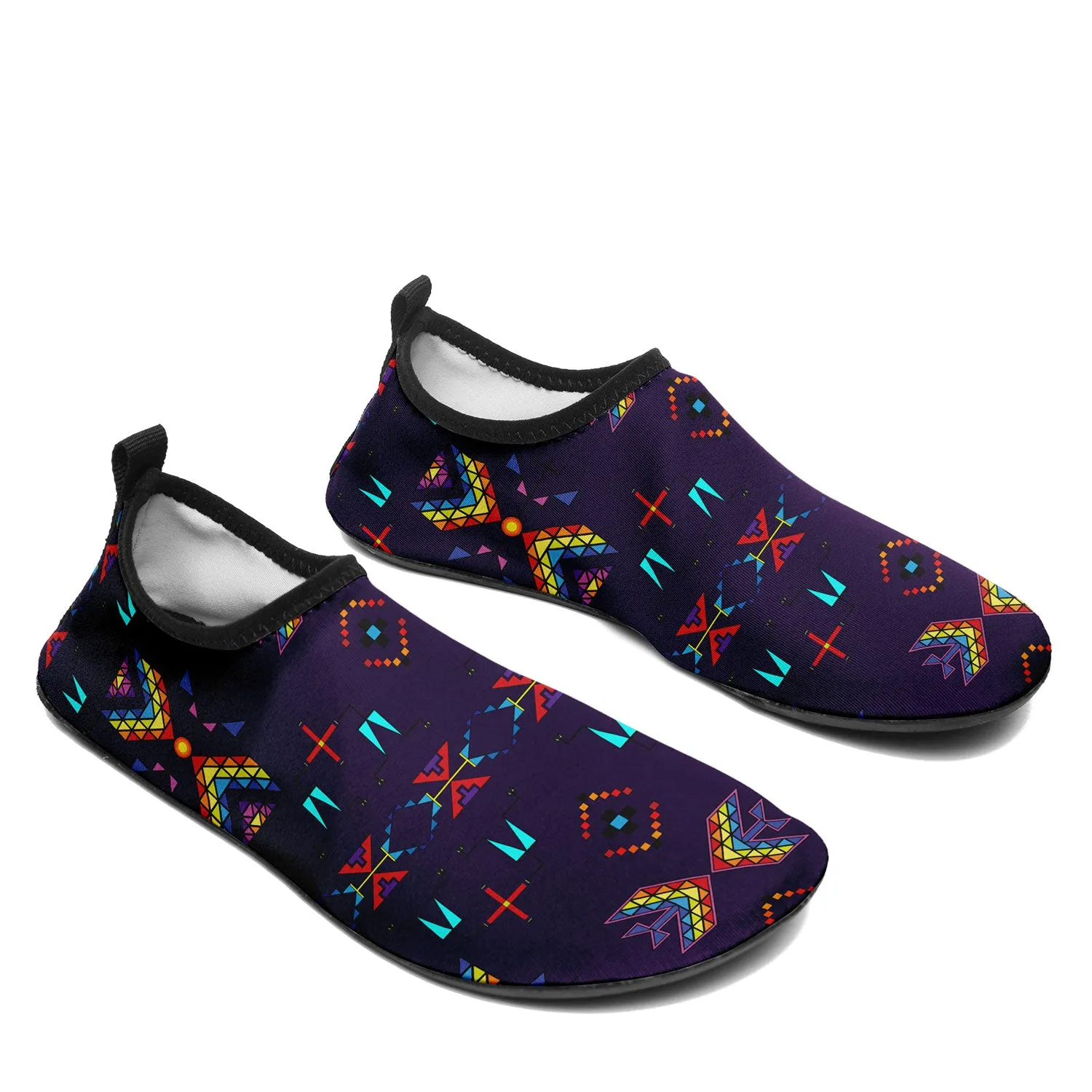 Rainy Chief Rainbow Dark Purple Sockamoccs