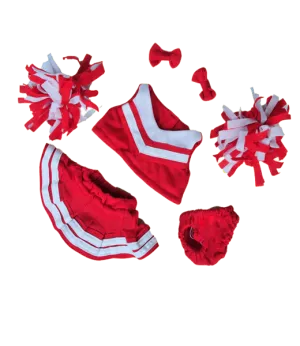 Red/White Cheerleader Uniform Outfit