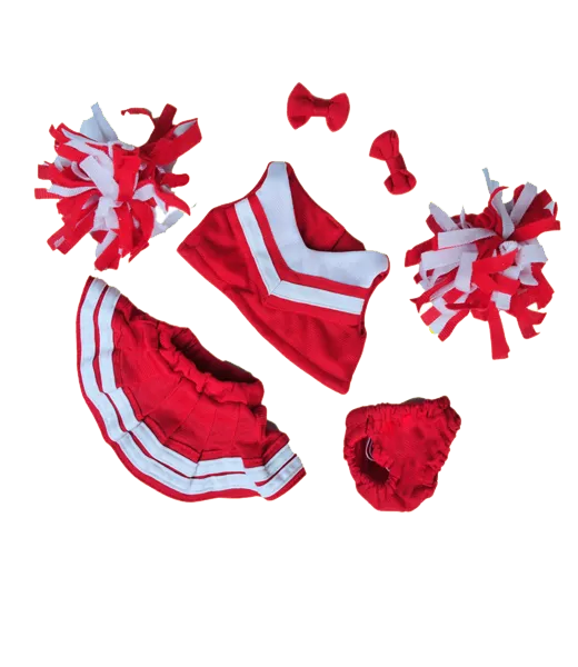 Red/White Cheerleader Uniform Outfit