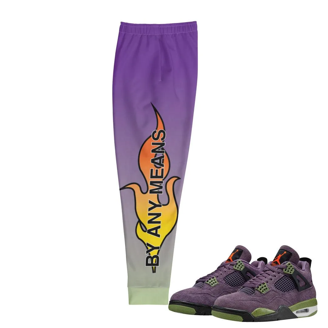 Retro 4 Purple Canyon Joggers