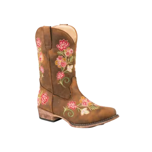 Roper Footwear Women's Vintage Cognac Textile All Over Boots