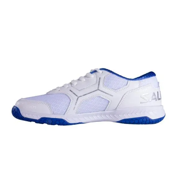 Salming Rival Jnr White Navy Squash Shoe