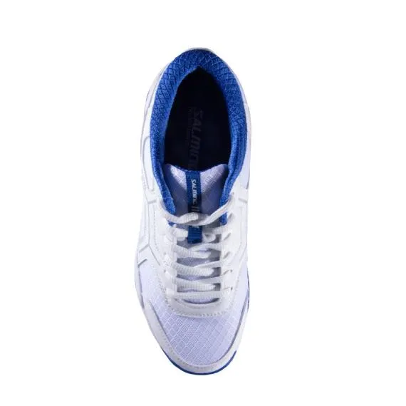 Salming Rival Jnr White Navy Squash Shoe