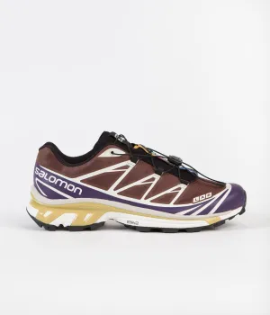 Salomon XT-6 Shoes - Black / Grape / Chocolate Fondant