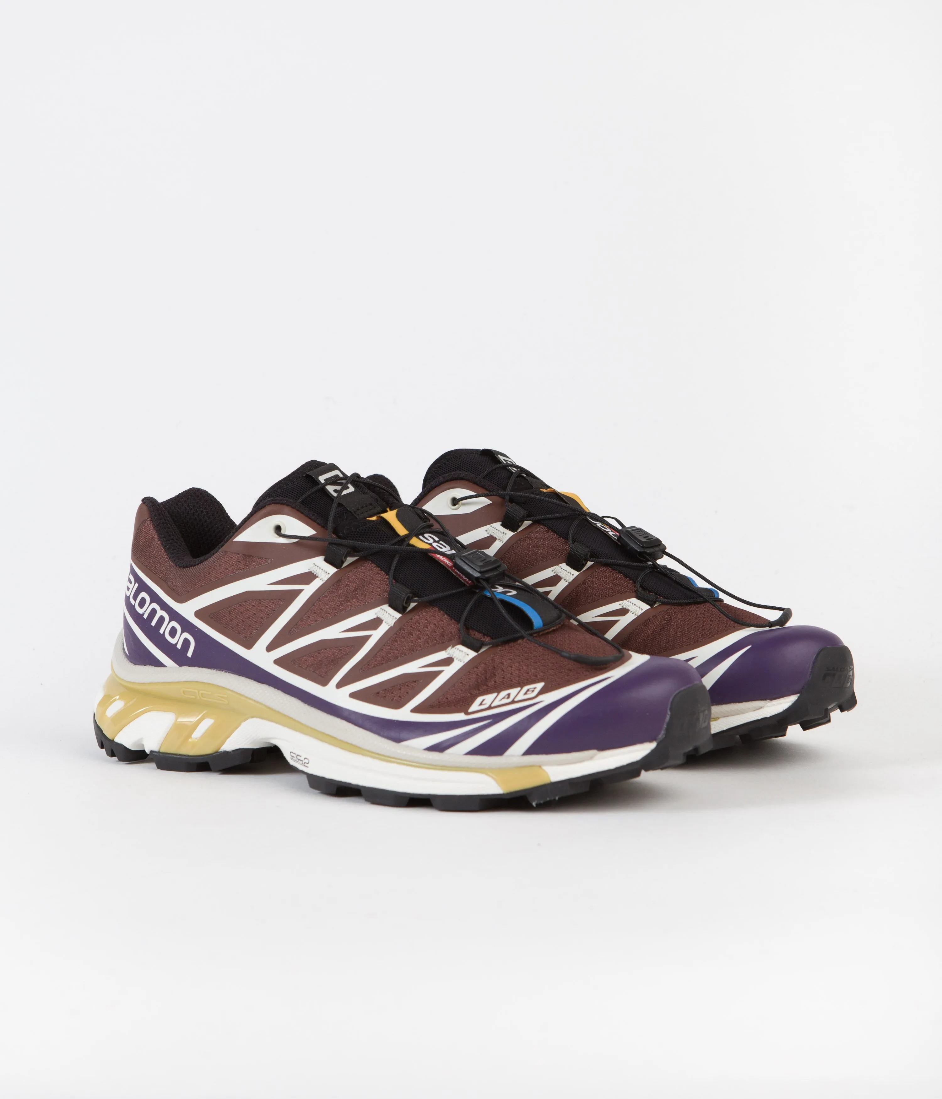 Salomon XT-6 Shoes - Black / Grape / Chocolate Fondant