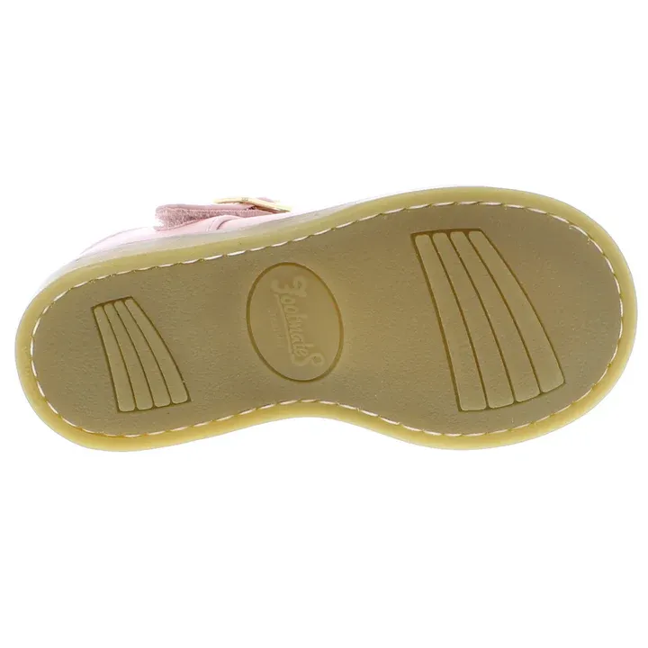 Sherry Kid's T-strap Dress Shoe - Pink Leather