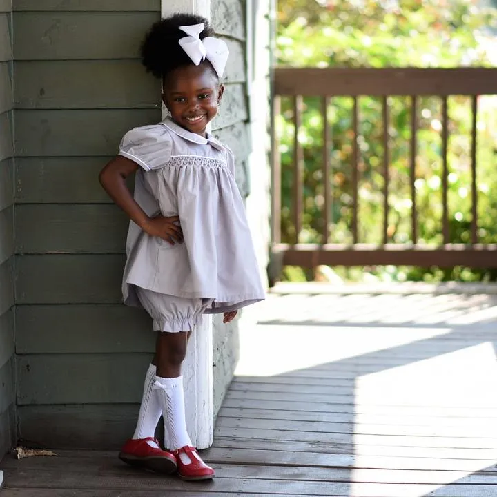 Sherry Kid's T-strap Dress Shoe - Red Leather