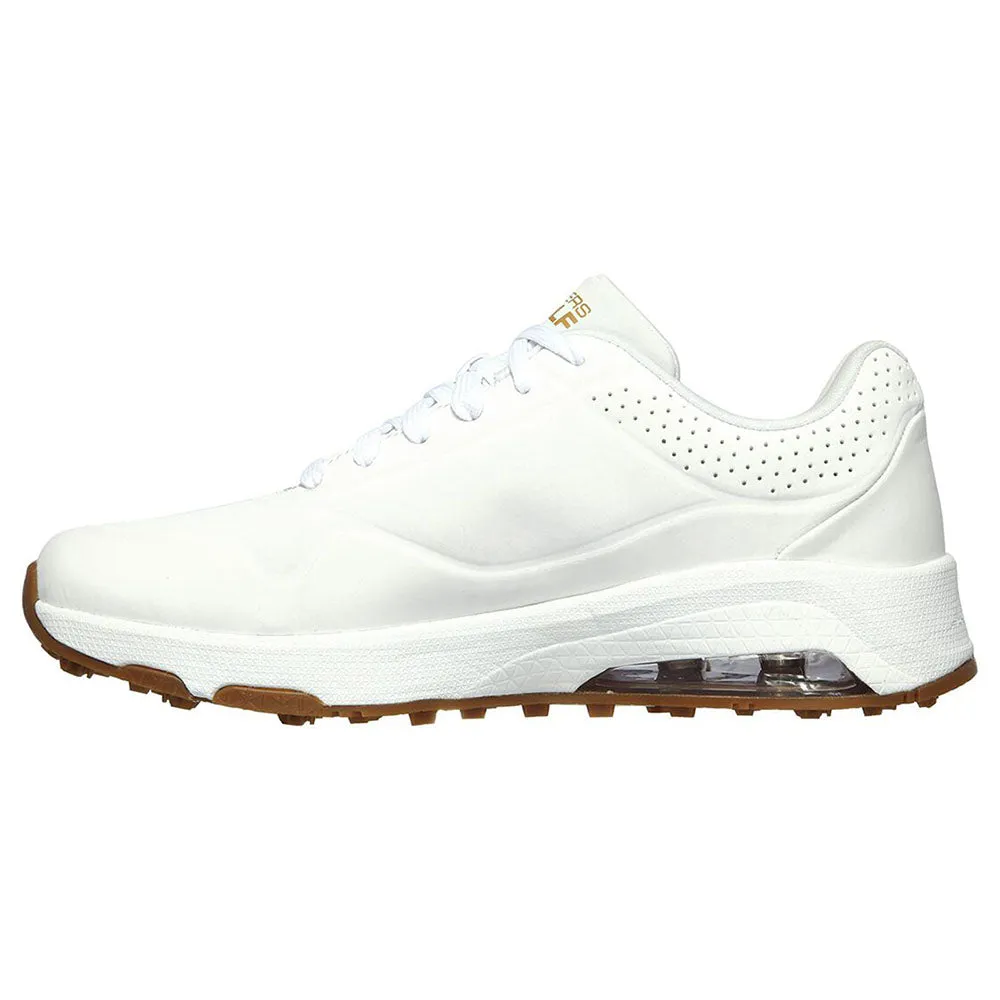 Skechers Ladies GO GOLF Skech-Air DOS Spikeless Shoes - White/Gold