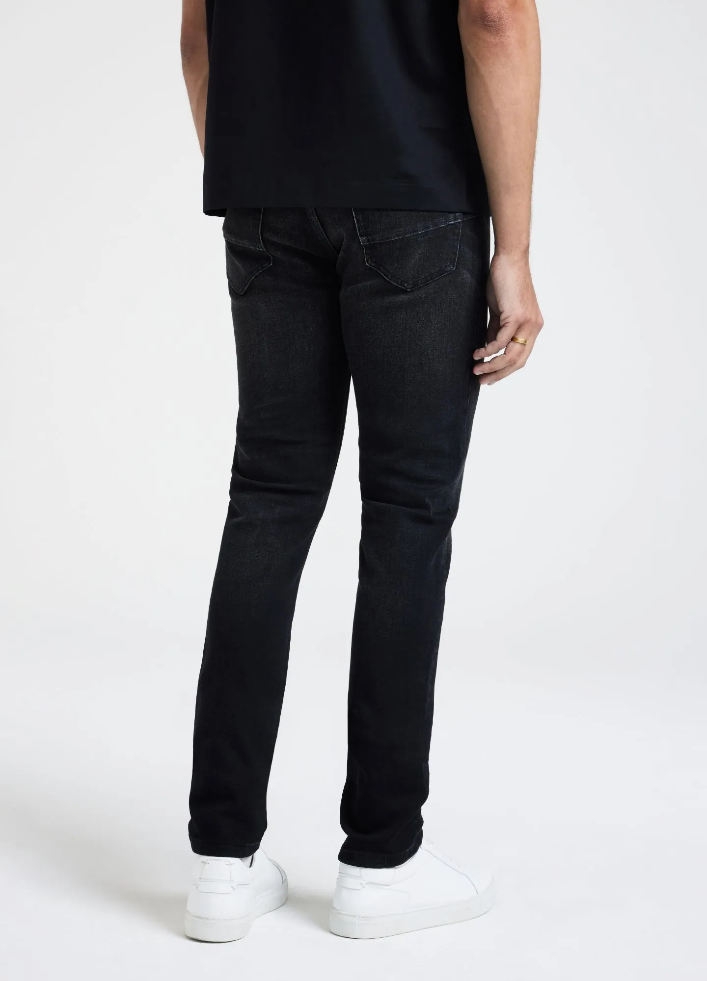 Skinny Fit Denim Jeans Black