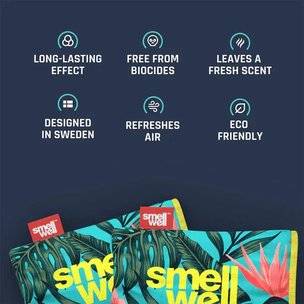 SmellWell Odour Eliminator Insert Pouches Tropical Floral