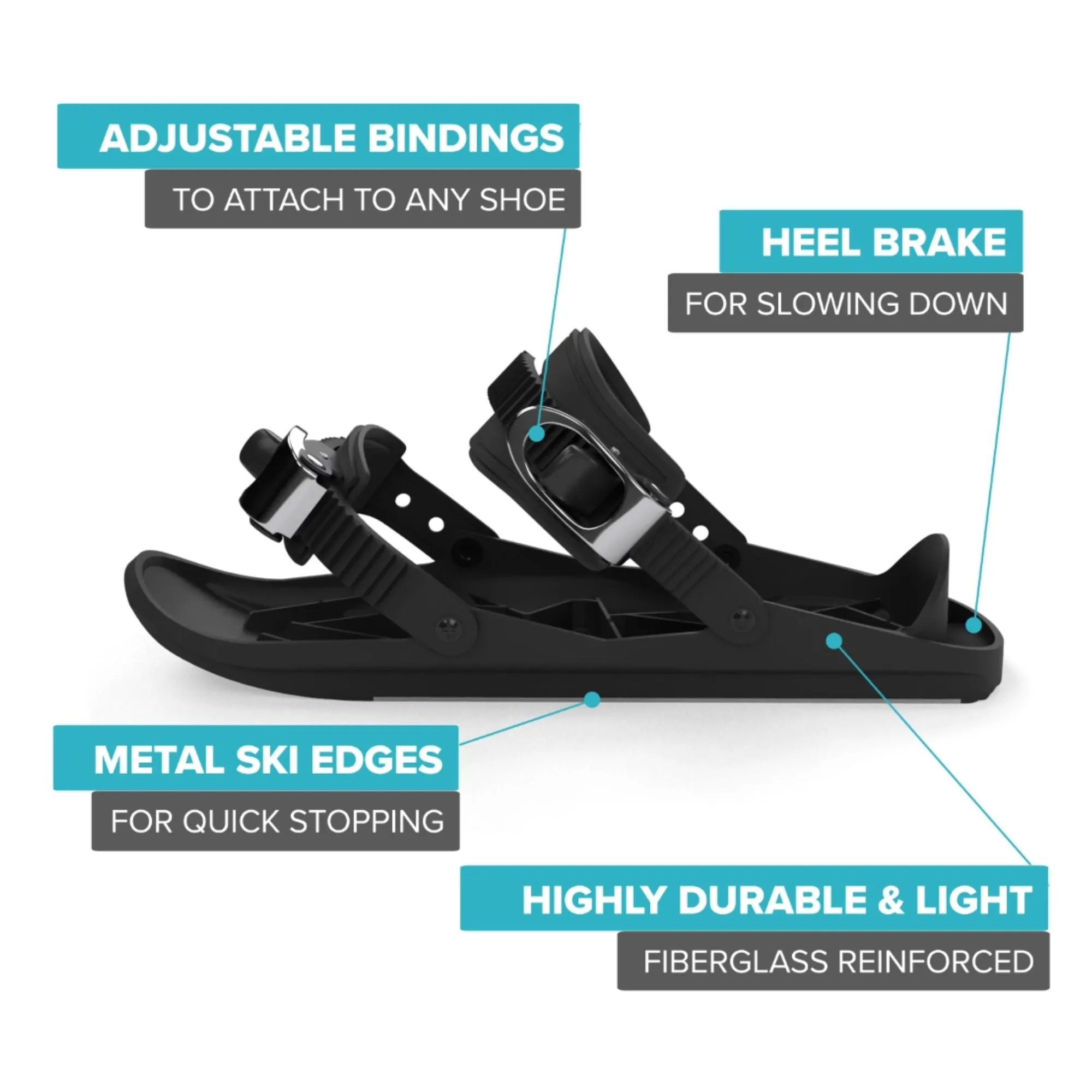 Snowfeet* | Mini Ski Skates | 38 CM